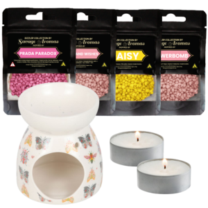 Floral Bug Perfume Wax Burner Bundle