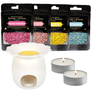 Daisy Fresh Floral Wax Burner Bundle