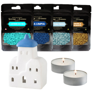 Santorini Fresh Home Wax Burner Bundle