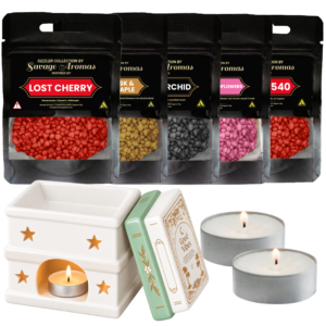 Book Stack Cosy Nights Wax Burner Bundle